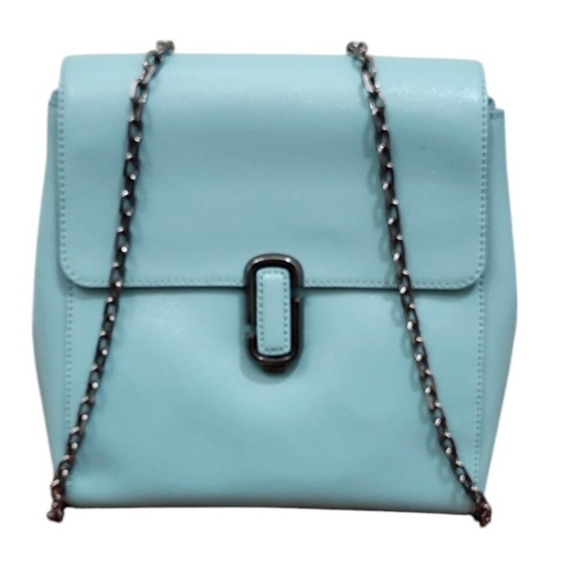 MARC JACOBS Saffiano Leather Backpack color Tiffany Blue main image 16